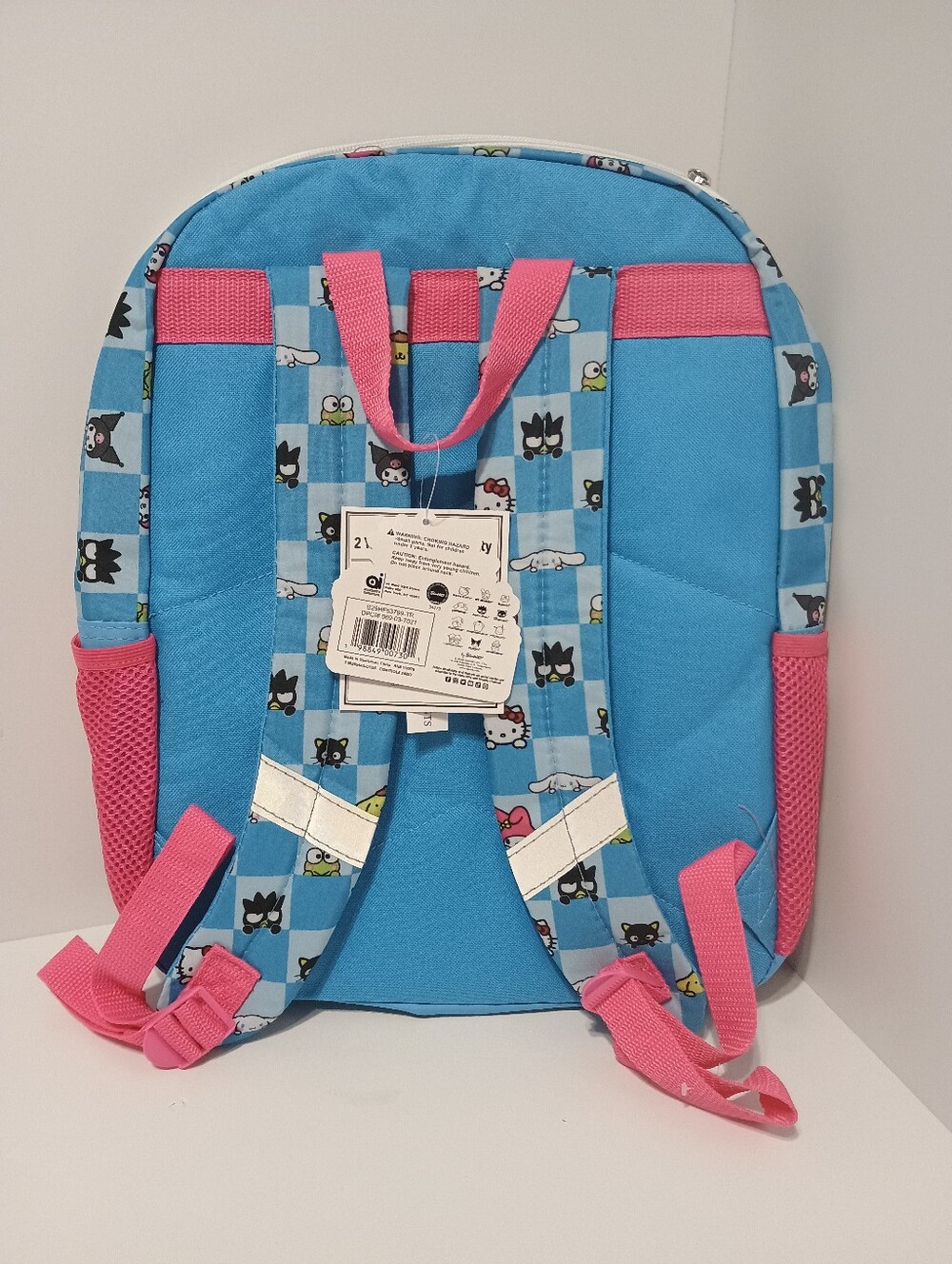 Hello Kitty & Friends Sequin Backpack NWT Sparkle Glitter School Bag Blue Pink - Picture 3 of 9